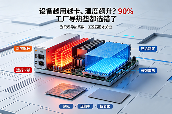 设备越用越卡、温度飙升？90% 工厂导热垫都选错了