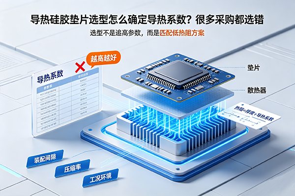 导热硅胶垫片选型怎么确定导热系数？很多采购都选错